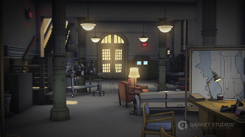 Ghostbusters Firehouse 3D Environment